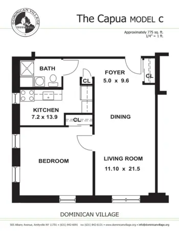 Floorplan of Dominican Village, Assisted Living, Amityville, NY 5