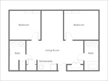 Floorplan of Kingston Residence of Perrysburg, Assisted Living, Perrysburg, OH 2