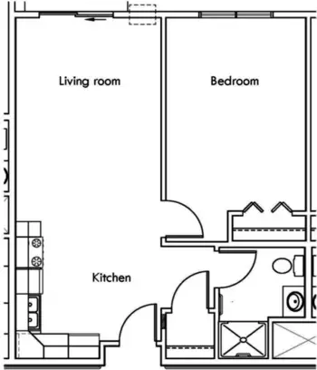 Floorplan of Potter Ridge, Assisted Living, Red Wing, MN 1