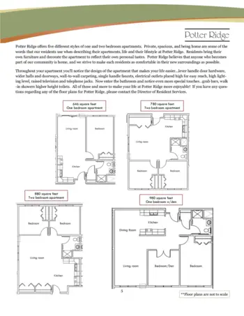 Floorplan of Potter Ridge, Assisted Living, Red Wing, MN 3
