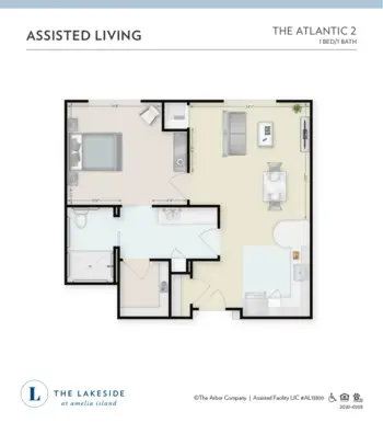 Floorplan of The Lakeside at Amelia Island, Assisted Living, Fernandina Beach, FL 2