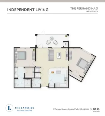 Floorplan of The Lakeside at Amelia Island, Assisted Living, Fernandina Beach, FL 7