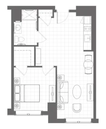 Floorplan of The Residence at Salem Woods, Assisted Living, Salem, NH 1