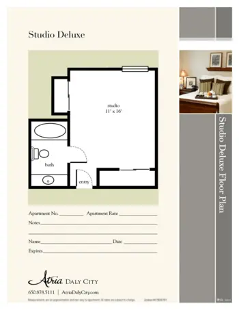 Floorplan of Atria Daly City, Assisted Living, Daly City, CA 2