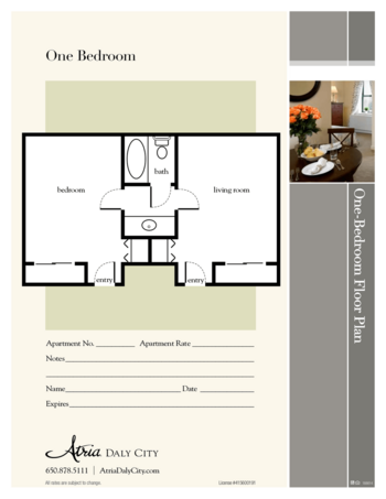 Floorplan of Atria Daly City, Assisted Living, Daly City, CA 3