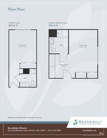 Floorplan of Brookdale Winona, Assisted Living, Winona, MN 1