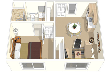 Floorplan of Crossroads at Lakewood, Assisted Living, Memory Care, Lakewood, CO 1