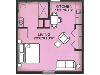 Floorplan of Fountainbrook Assisted Living & Memory Support, Assisted Living, Memory Care, Midwest City, OK 3
