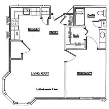 Floorplan of Hilty Home, Assisted Living, Pandora, OH 2