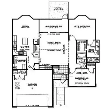 Floorplan of Hilty Home, Assisted Living, Pandora, OH 5