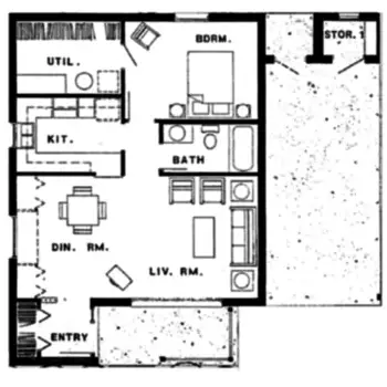 Floorplan of Hilty Home, Assisted Living, Pandora, OH 7