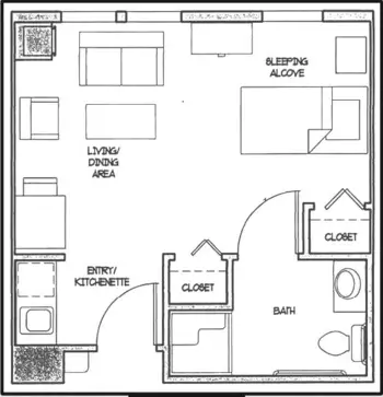 Floorplan of Job Haines Home, Assisted Living, Bloomfield, NJ 1