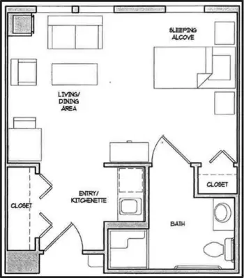 Floorplan of Job Haines Home, Assisted Living, Bloomfield, NJ 5