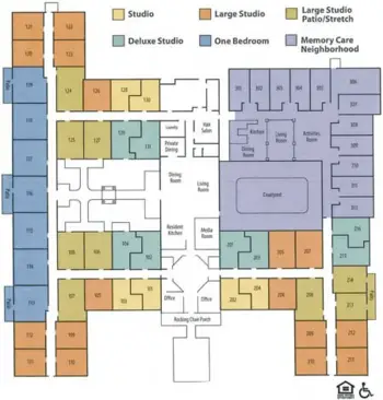 Floorplan of Princeton Village of Largo, Assisted Living, Largo, FL 1