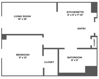 Floorplan of Prospect House, Assisted Living, Revere, MA 1