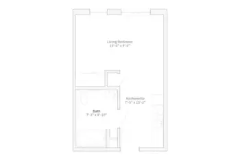 Floorplan of Silver Birch of Hammond, Assisted Living, Hammond, IN 2