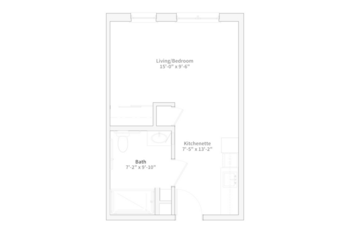 Floorplan of Silver Birch of Hammond, Assisted Living, Hammond, IN 2