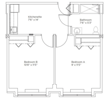 Floorplan of The Brielle at Seaview, Assisted Living, Staten Island, NY 4
