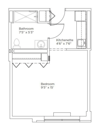 Floorplan of The Brielle at Seaview, Assisted Living, Staten Island, NY 6