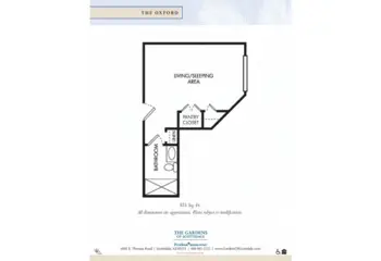 Floorplan of The Gardens of Scottsdale, Assisted Living, Scottsdale, AZ 2