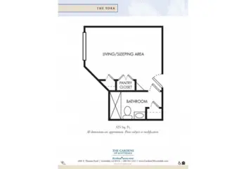Floorplan of The Gardens of Scottsdale, Assisted Living, Scottsdale, AZ 3