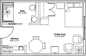 Floorplan of The Madison House, Assisted Living, London, OH 1