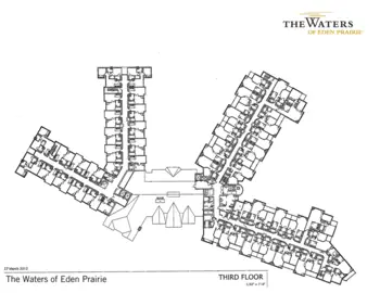 Floorplan of The Waters of Eden Prairie, Assisted Living, Memory Care, Eden Prairie, MN 9
