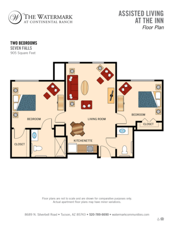 Floorplan of Watermark at Continental Ranch, Assisted Living, Tucson, AZ 4