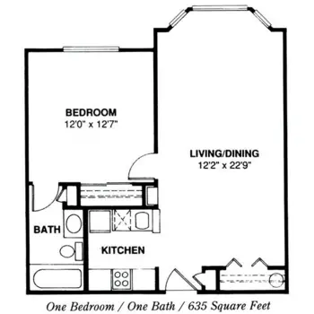 Floorplan of Williamsburg Senior Living Community, Assisted Living, Baton Rouge, LA 2