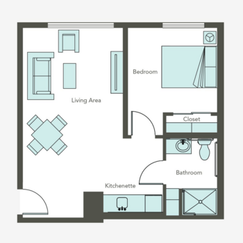 Floorplan of Aegis Living of Queen Anne on Galer, Assisted Living, Seattle, WA 1