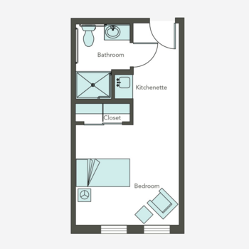 Floorplan of Aegis Living of Queen Anne on Galer, Assisted Living, Seattle, WA 3