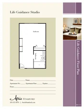 Floorplan of Atria Stamford, Assisted Living, Stamford, CT 1