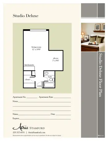 Floorplan of Atria Stamford, Assisted Living, Stamford, CT 2