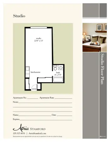 Floorplan of Atria Stamford, Assisted Living, Stamford, CT 3