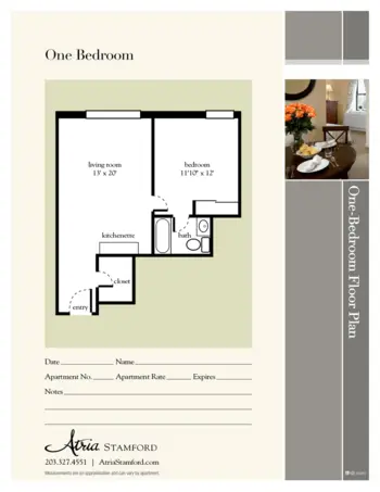 Floorplan of Atria Stamford, Assisted Living, Stamford, CT 4