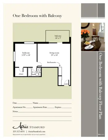 Floorplan of Atria Stamford, Assisted Living, Stamford, CT 6