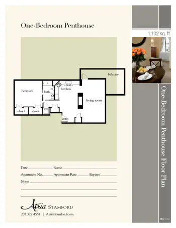 Floorplan of Atria Stamford, Assisted Living, Stamford, CT 8
