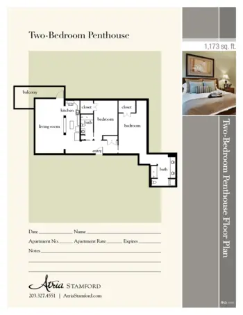 Floorplan of Atria Stamford, Assisted Living, Stamford, CT 9