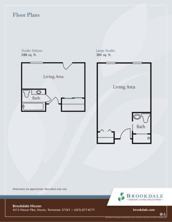 Floorplan of Brookdale Hixson, Assisted Living, Hixson, TN 2