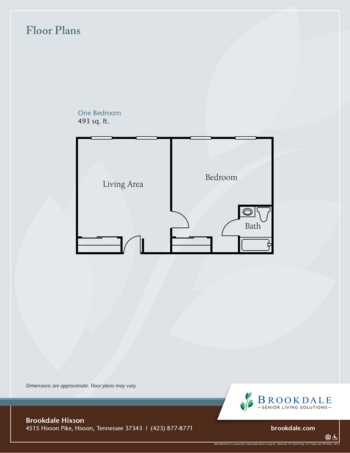 Floorplan of Brookdale Hixson, Assisted Living, Hixson, TN 3
