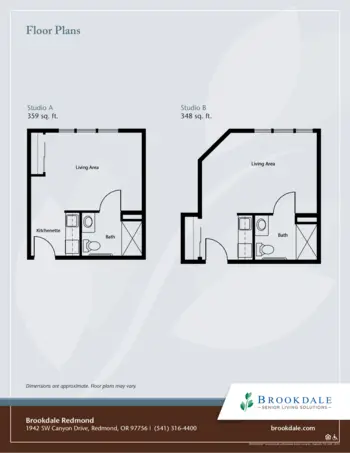 Floorplan of Brookdale Redmond, Assisted Living, Redmond, OR 1