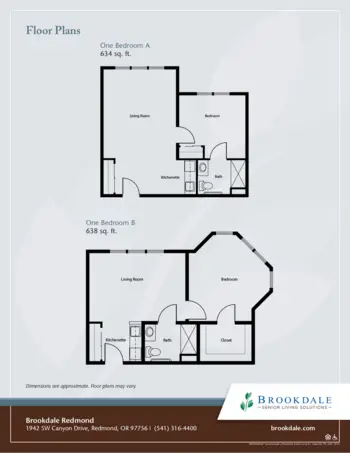 Floorplan of Brookdale Redmond, Assisted Living, Redmond, OR 3