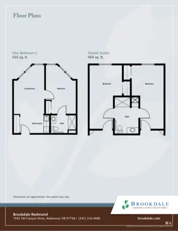 Floorplan of Brookdale Redmond, Assisted Living, Redmond, OR 4