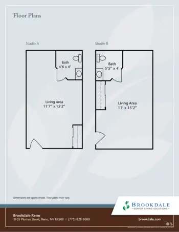 Floorplan of Brookdale Reno, Assisted Living, Memory Care, Reno, NV 1