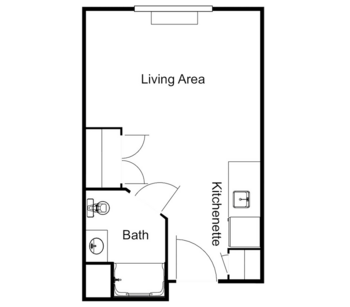 Floorplan of Colonnade Beckett Lake, Assisted Living, Clearwater, FL 1