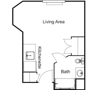 Floorplan of Colonnade Beckett Lake, Assisted Living, Clearwater, FL 2