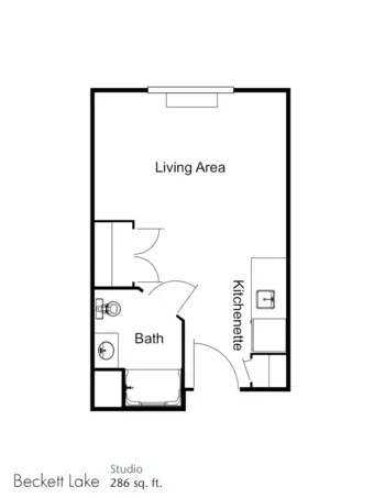 Floorplan of Colonnade Beckett Lake, Assisted Living, Clearwater, FL 4