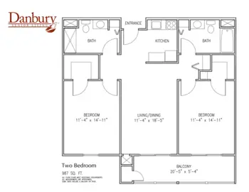 Floorplan of Danbury Senior Living, Assisted Living, Cuyahoga Falls, OH 5