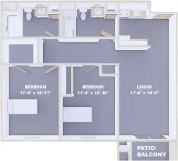 Floorplan of Danbury Senior Living, Assisted Living, Cuyahoga Falls, OH 7