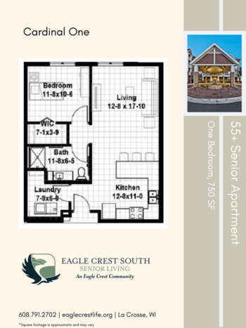Floorplan of Eagle Crest South, Assisted Living, La Crosse, WI 13